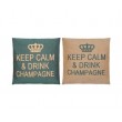 Coussins "Keep Calm & Drink Champagne"