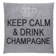 Coussins "Keep Calm & Drink Champagne"