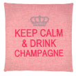 Coussins "Keep Calm & Drink Champagne"