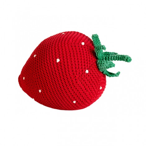 Fraise crochet en coton -- Anne-Claire Petit