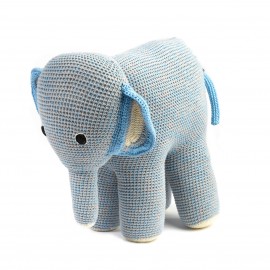 Mama Elephant blue grey crochet - Anne-Claire Petit