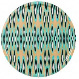 Plateau pour table IKAT Turquoise