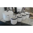 Théière avec 4 mugs porcelaine - Cookut