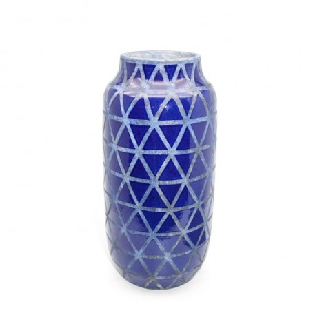 Vase céramic bleu