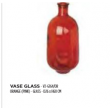 Vase en verre orange