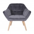 Fauteuil FELIZ velours