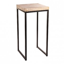 Table d'appoint en bois pétirifié