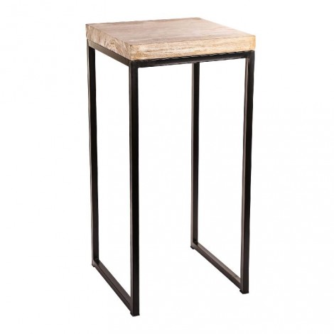 Table d'appoint en bois pétirifié