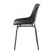 Chaise Montecristo noir 4 pieds