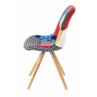 Chaise multicolore Patchwork