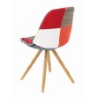 Chaise multicolore Patchwork