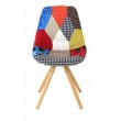 Chaise multicolore Patchwork