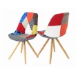 Chaise multicolore Patchwork