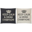 Coussins "Keep Calm & Drink Champagne"