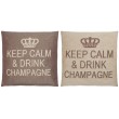 Coussins "Keep Calm & Drink Champagne"