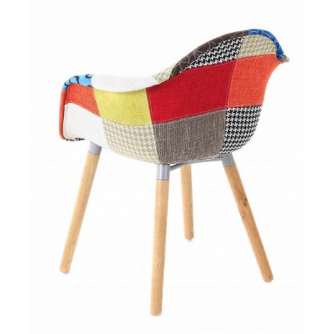 Fauteuil multicolore Patchwork