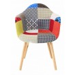 Fauteuil multicolore Patchwork