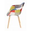 Fauteuil multicolore Patchwork