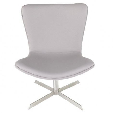 Fauteuil pivotant Pulp gris clair