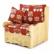 Fauteuil Dahu Polia rouge