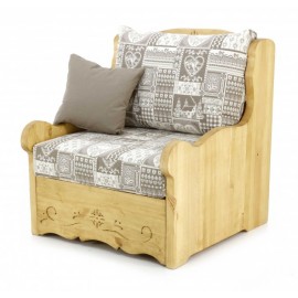 Fauteuil Dahu Trentino taupe