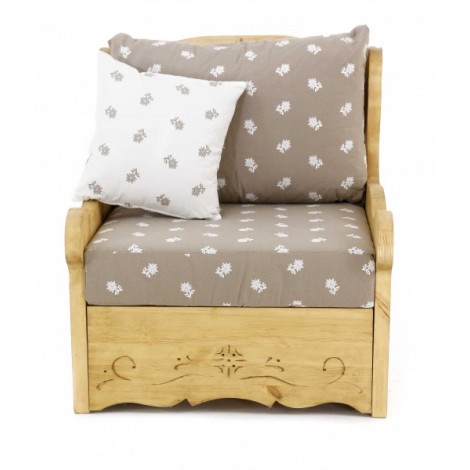 Fauteuil Dahu Edelwaiss taupe