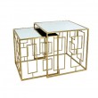 TABLES X2 ART DECO GOLD