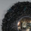 MIROIR EN PLUMES NOIR