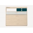 SECRETAIRE MURAL GASTON CHENE 80 CM