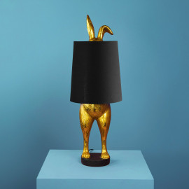 Lampe LAPIN BUNNY HIDING noir