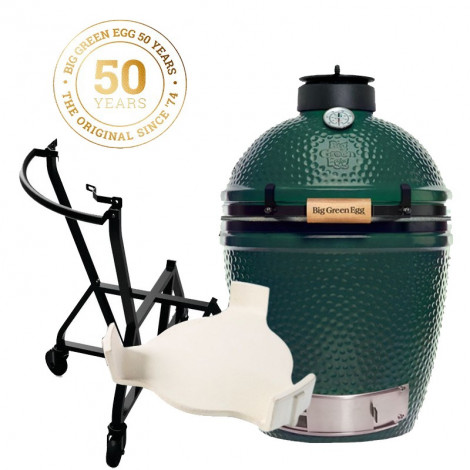 PACK BIG GREEN EGG MEDIUM 50 ANS CHARIOT