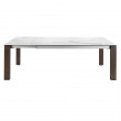 TABLE A RALLONGE CERAMIQUE ET NOYER 180/235X90/ 1095
