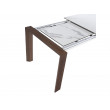 TABLE A RALLONGE CERAMIQUE ET NOYER 180/235X90/ 1095