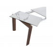 TABLE A RALLONGE CERAMIQUE ET NOYER 180/235X90/ 1095