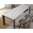 TABLE A RALLONGE CERAMIQUE ET NOYER 180/235X90/ 1095