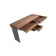 Bureau en bois de noyer et acier poli modèle 3237 Angel Cerdá S.L.