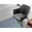 Fauteuil tapissé en tissu et cuir écologique modèle 5080 Angel Cerdá S.L.