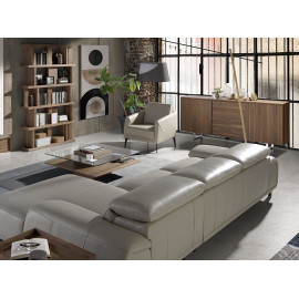 Fauteuil tapissé en cuir modèle 5094 Angel Cerdà, S.L