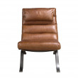 Fauteuil en cuir brun foncé modèle 5161 Angel Cerdá S.L.