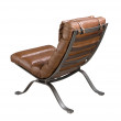Fauteuil en cuir brun foncé modèle 5161 Angel Cerdá S.L.