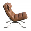 Fauteuil en cuir brun foncé modèle 5161 Angel Cerdá S.L.