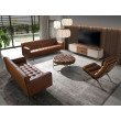 Fauteuil en cuir brun foncé modèle 5161 Angel Cerdá S.L.