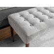 Tabouret en tissu gris foncé modèle 5107