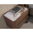 TABLE DE CHEVET NOYER ACIER TOP EN CERAMIQUE