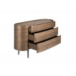 COMMODE NOYER 3 TIROIRS PIEDS EPOXY