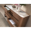 COMMODE NOYER PIED METAL TOP CERAMIQUE